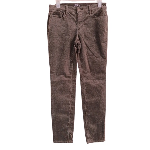 Loft corduroy pants Dark Green womens size 6 petite - Picture 1 of 6